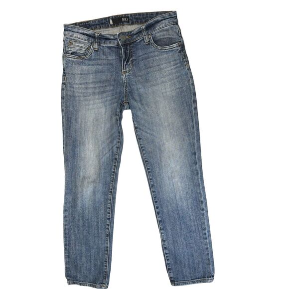 KUT from the Kloth Catherine Denim Jeans Ankle Straight Leg‎ Women's Size 6 - Picture 1 of 11
